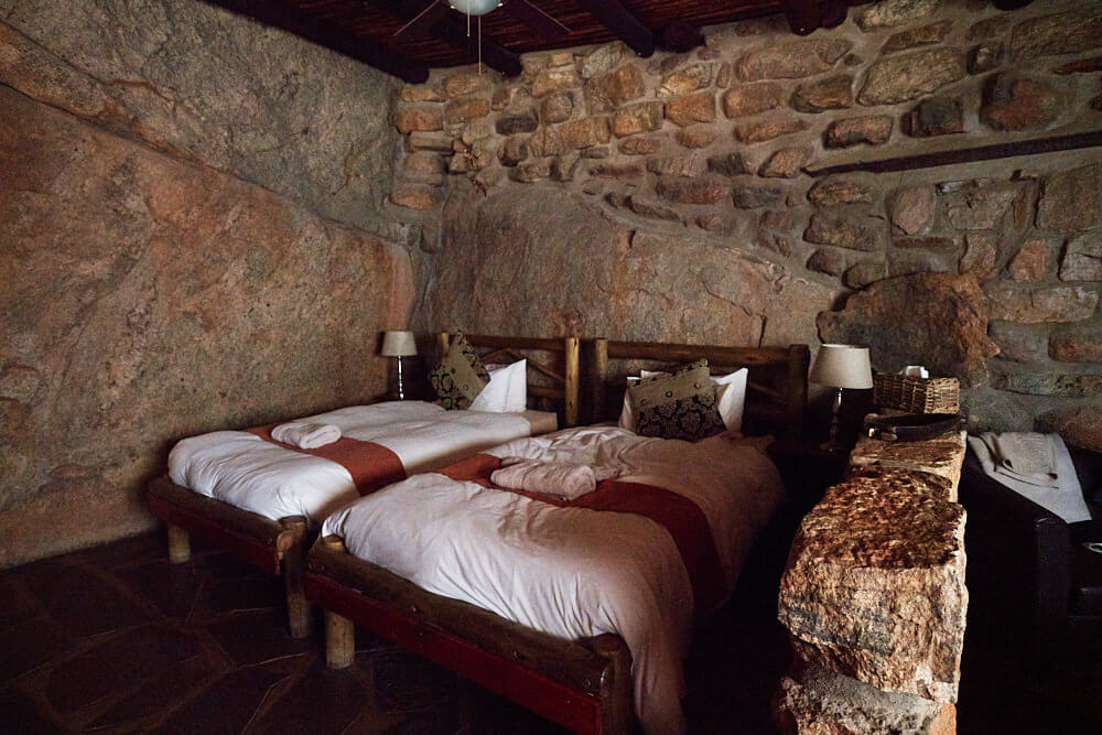 The picture shows the sleeping area in our house at 'Eagle's Nest' in Klein Aus Vista.