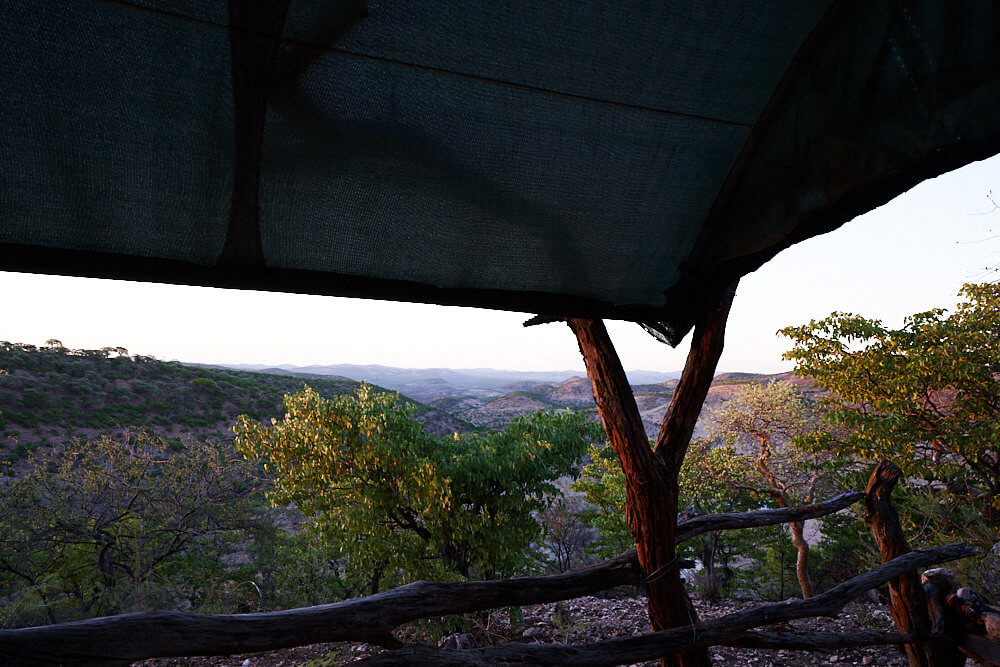 Das Bild zeigt die Aussicht von Camp Aussicht