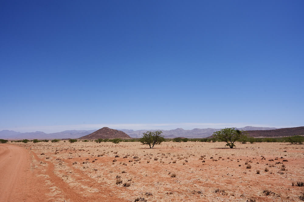 The picture shows the harsh landscape of northwestern Namibia.